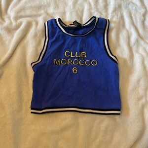 Club Morocco Blue Tank Top